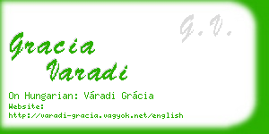gracia varadi business card